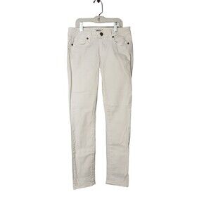 PAIGE Kylie Crop White Stretch Demin Jeans Womens Size 25